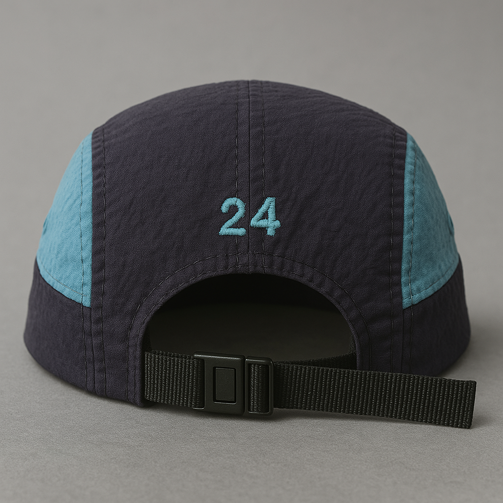 5 Panel Work Cap- Blue