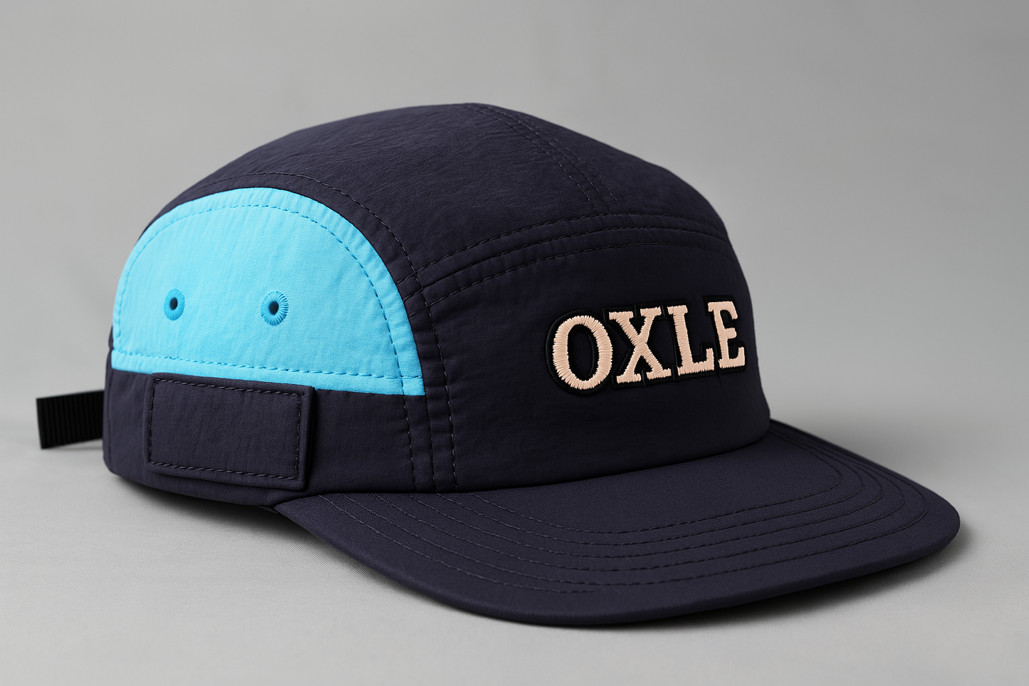 5 Panel Work Cap- Blue